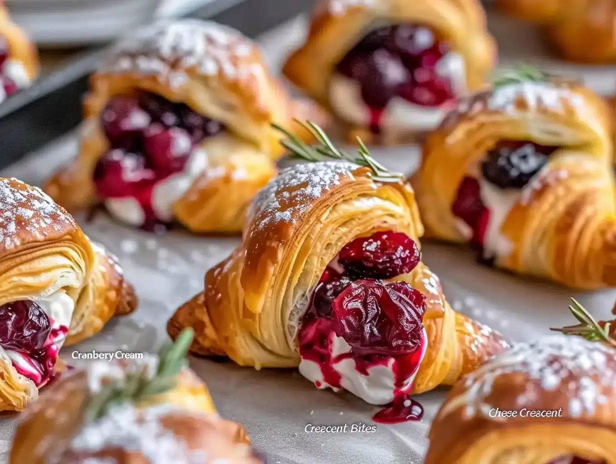 Cranberry Cream Cheese Crescent Bites 1 Delicious Cranberry Cream Cheese Crescent Bites ready to enjoy