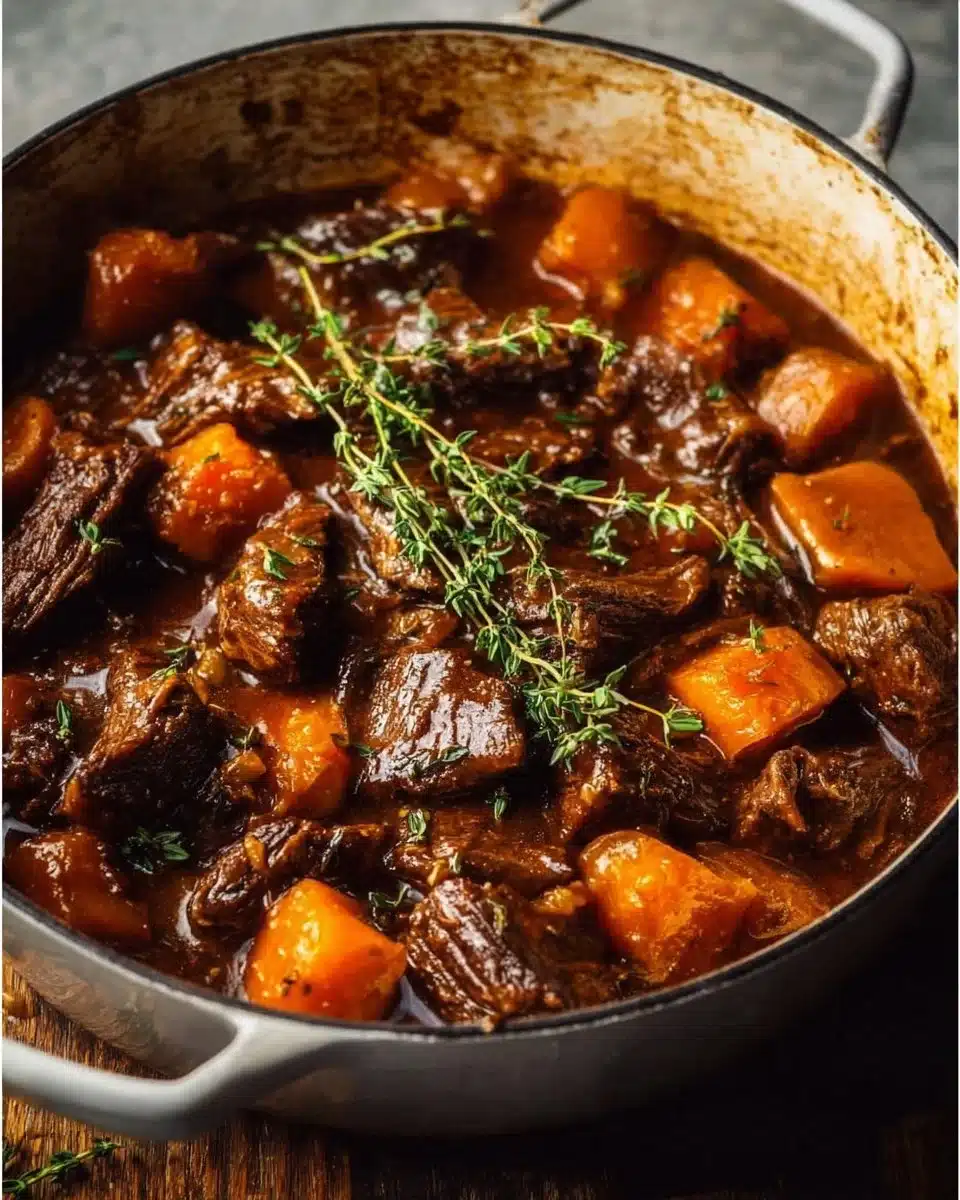 Hearty fall pasta dish with seasonal ingredients and rich flavors