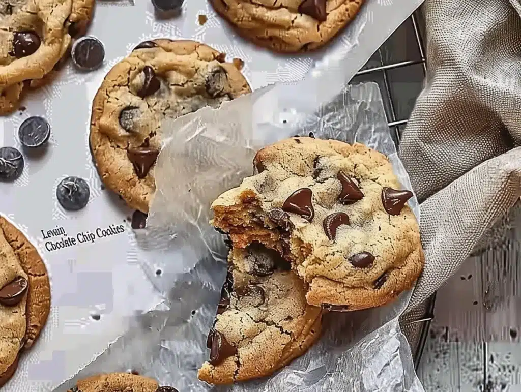Delicious chocolate chip cookies from Levain Bakery fresh out of the oven