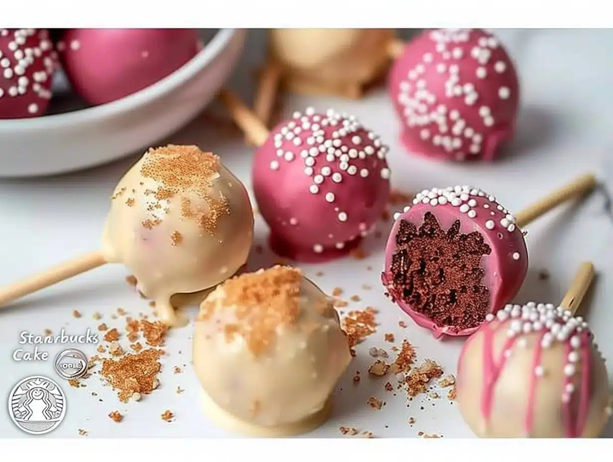 Delicious Starbucks Cake Pops in vibrant colors and flavors, perfect for sweet cravings.