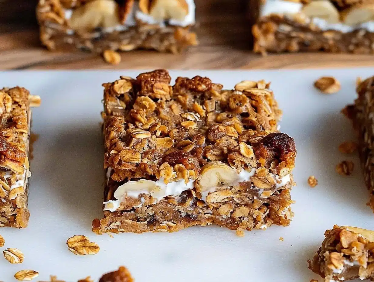 Healthy banana oatmeal bars packed with flavor and nutrition