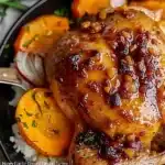 Honey Garlic Ground Turkey dish served with vegetables and rice