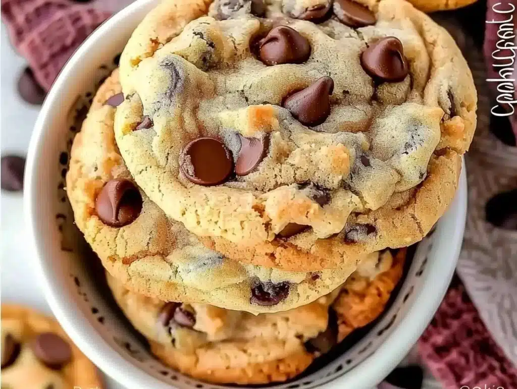 Delicious homemade chocolate chip cookies on a baking tray