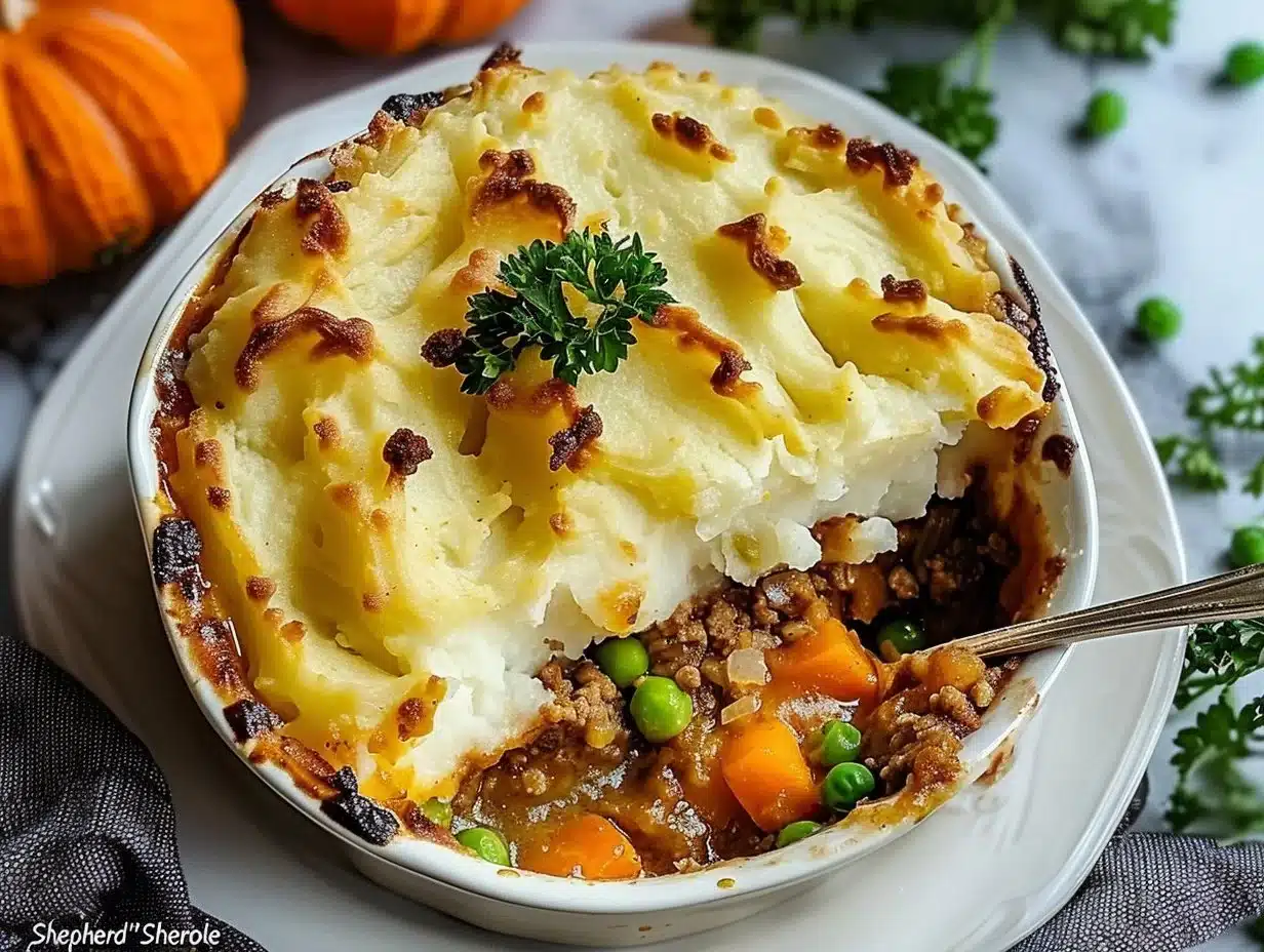 Easy Shepherd's Pie Casserole 1 Delicious easy Shepherd's Pie casserole topped with golden mashed potatoes.