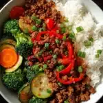 spicy ground beef stir fry bowl with garlic veggie 2025 12 10 012025 150x150 1